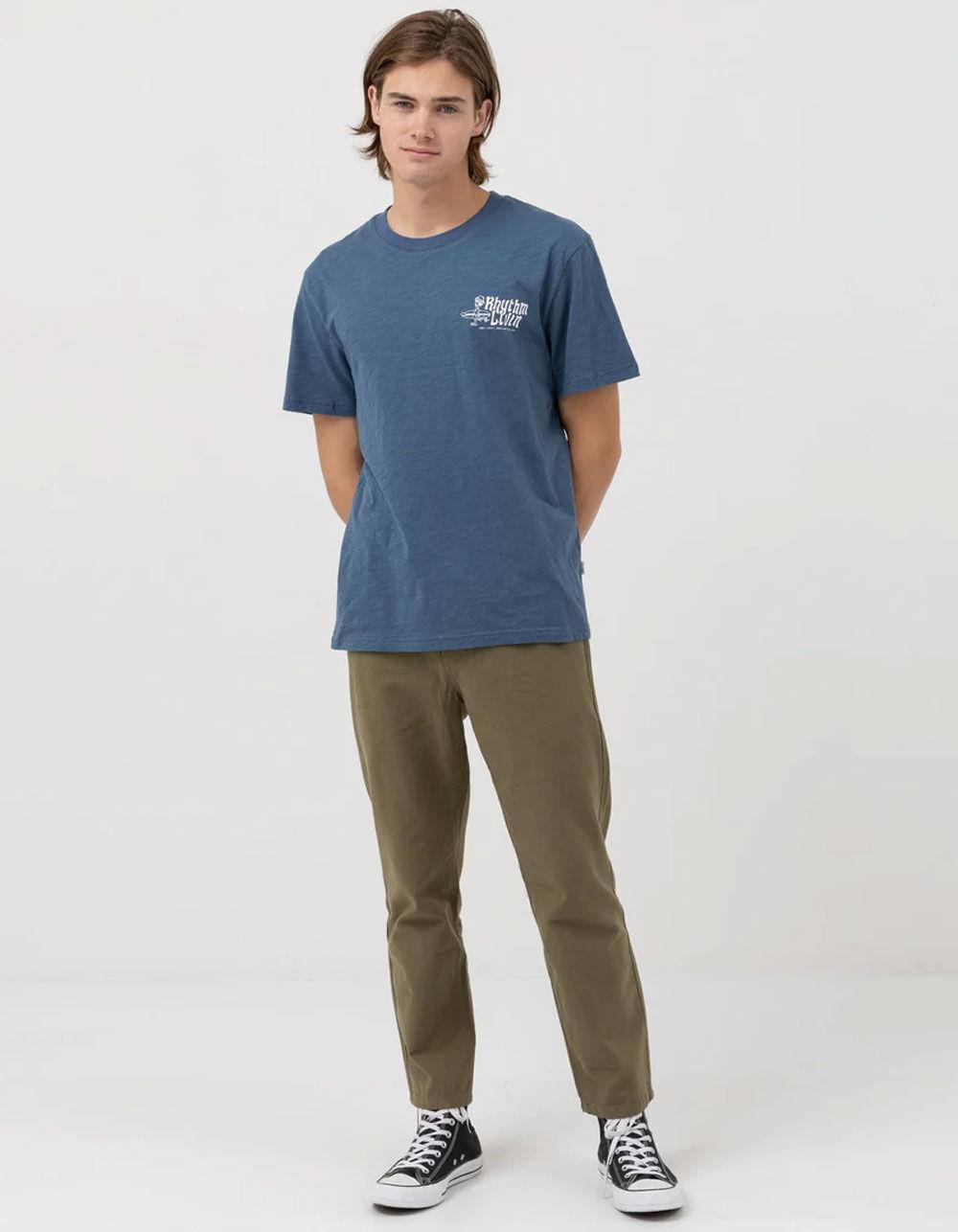 RHYTHM Livin Slub Mens Tee Product Image