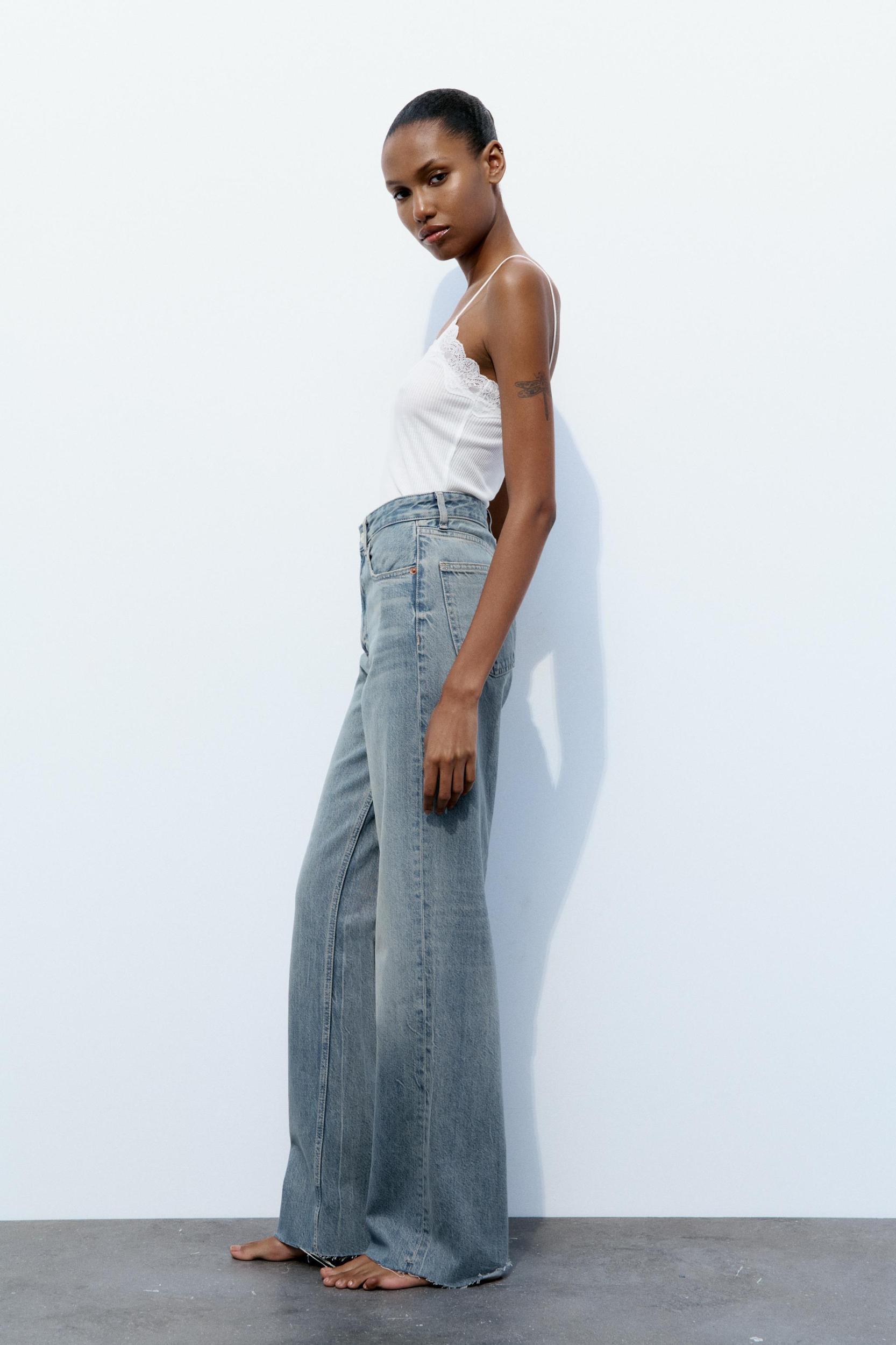 TRF HIGH RISE WIDE LEG JEANS Product Image