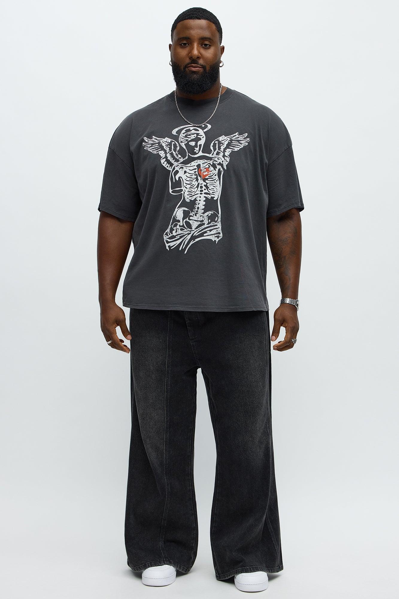 Halos & Heartbreakers Club Short Sleeve Tee - Black Wash Product Image