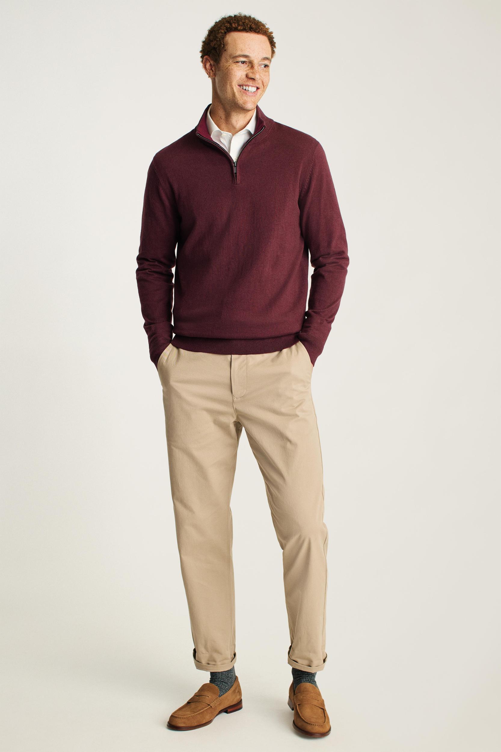 Washable Cotton Cashmere Half-Zip Product Image