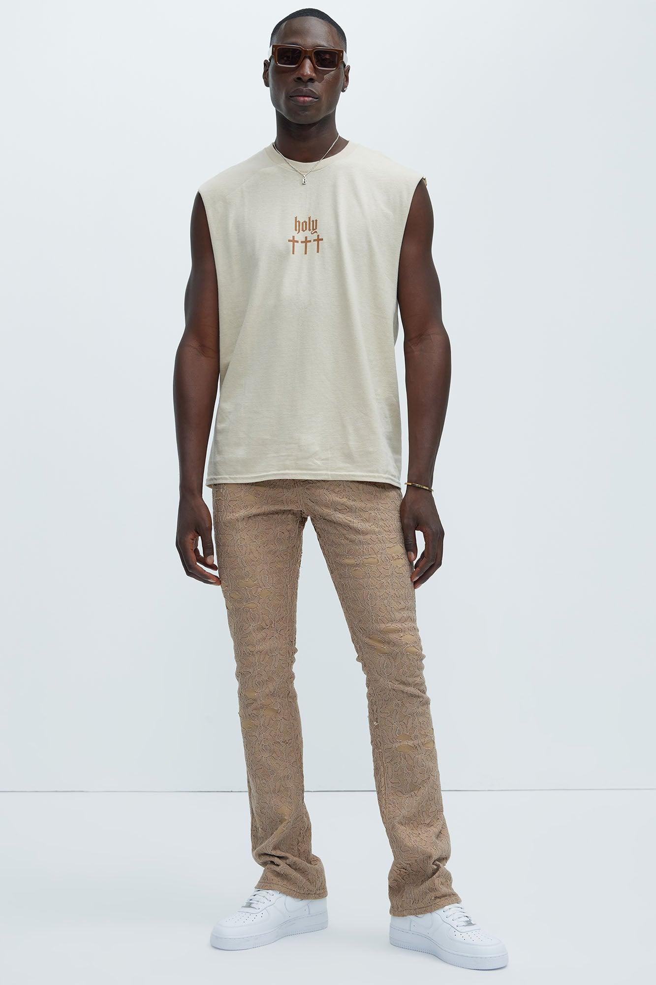 Holy Skull Sleeveless Tee - Off White Product Image