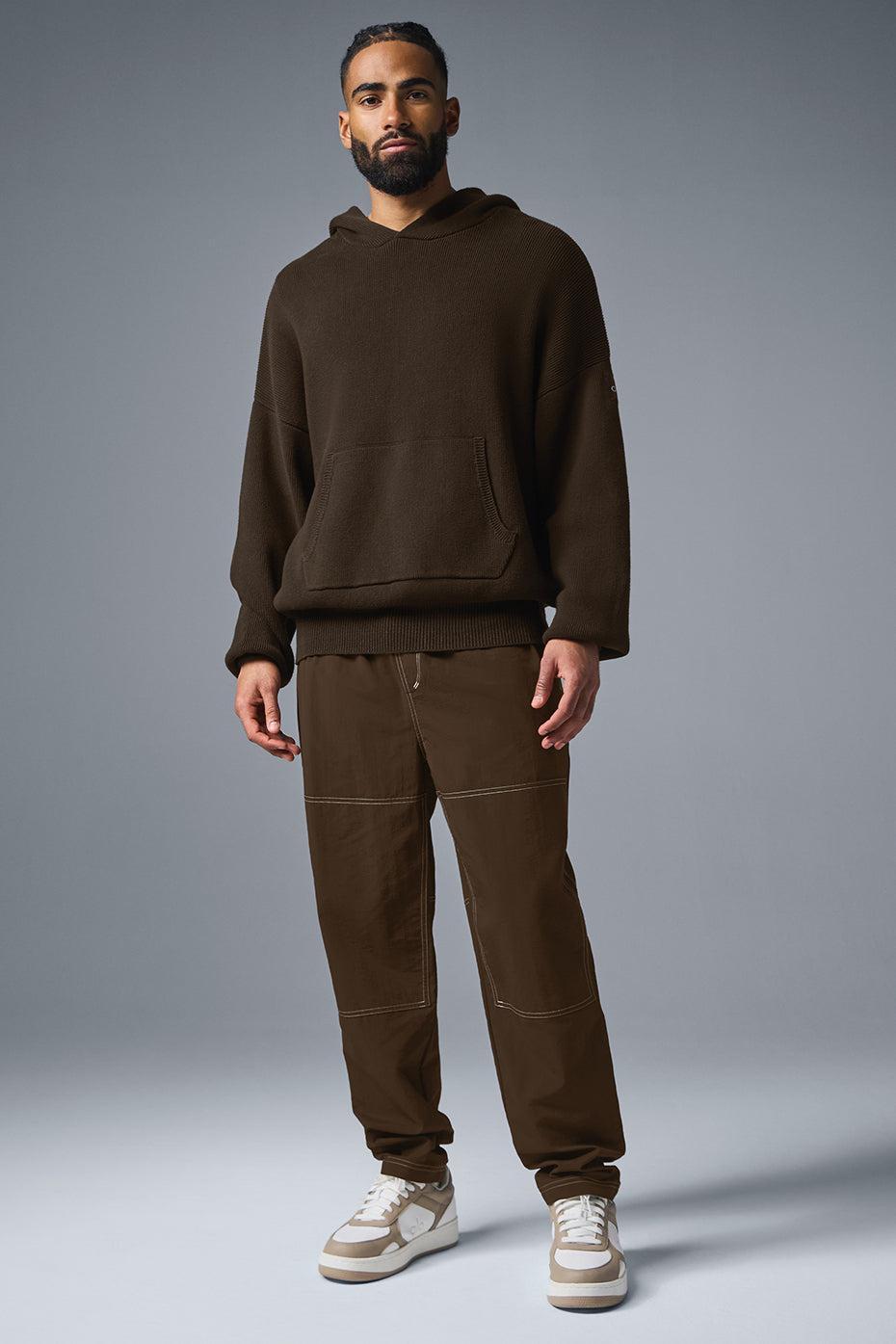 Scholar Hooded Sweater - Espresso Female Product Image