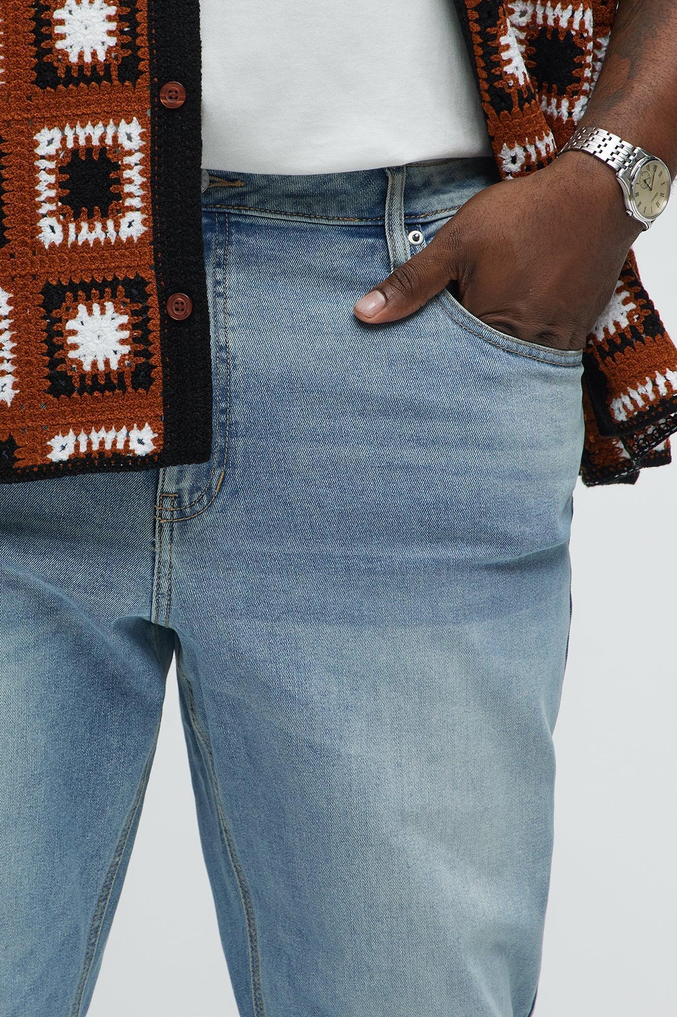 Stacked Slim Flare Grab Your Attention Jeans - Light Blue Wash Product Image