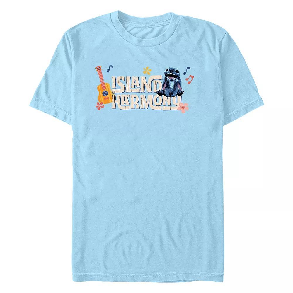 Disney's Lilo & Stitch Island Harmony Men's Graphic Tee, Size: XXL, Light Blue Product Image