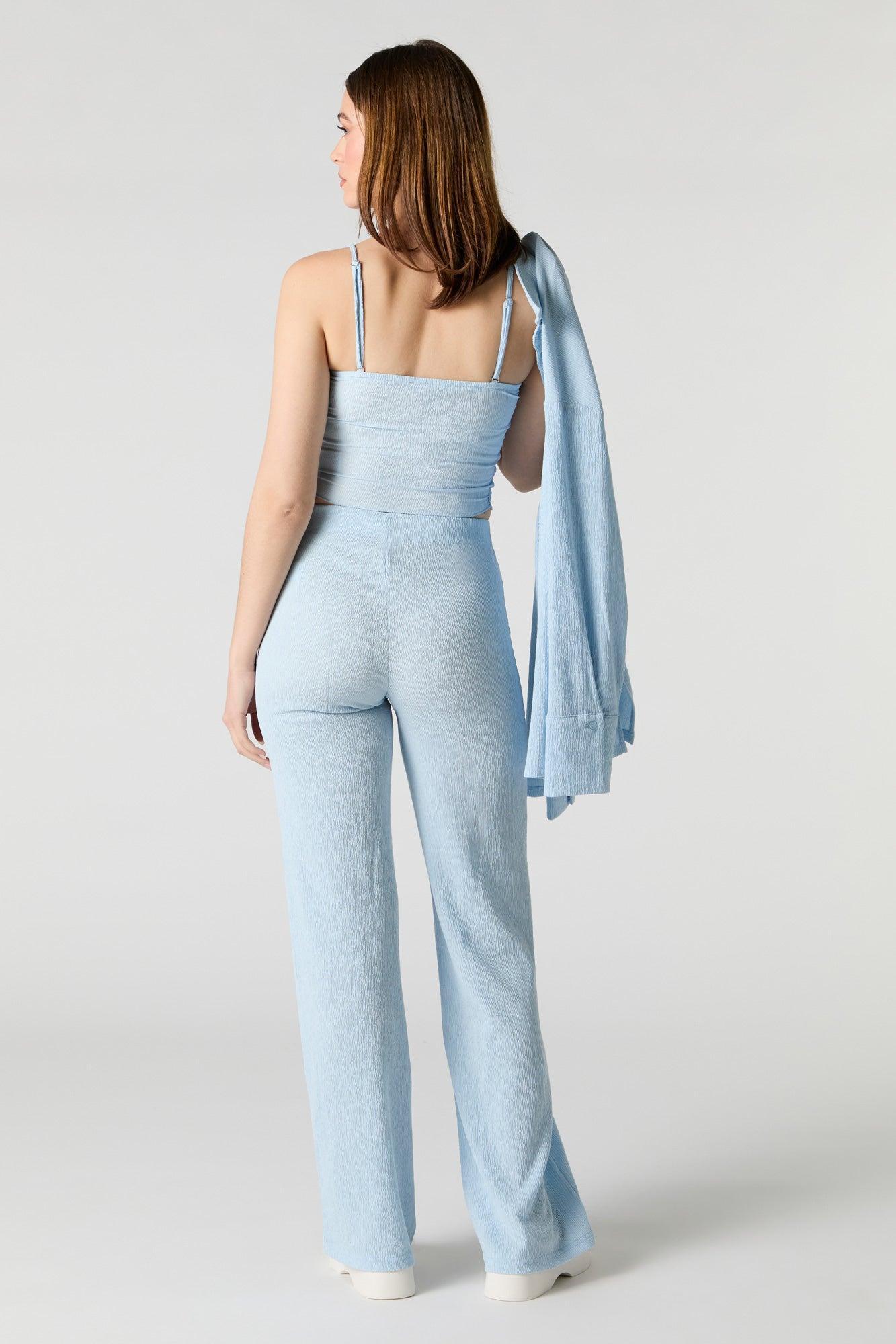 Crinkle Wide Leg Pant Female Product Image