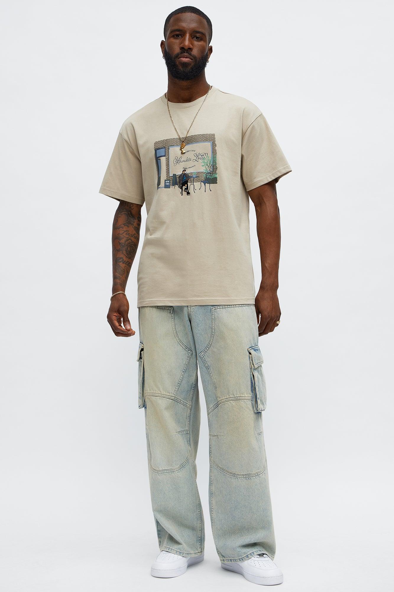 STWD Cafe Short Sleeve Tee - Sand Product Image