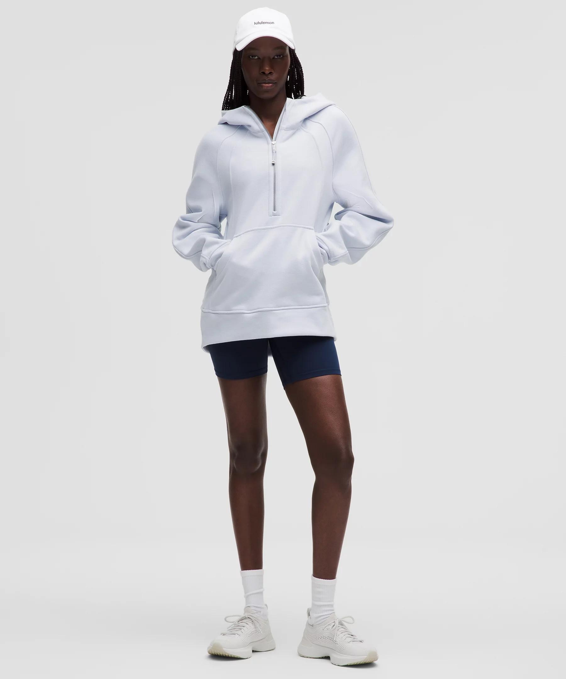 Scuba Oversized Half-Zip Long Hoodie Product Image