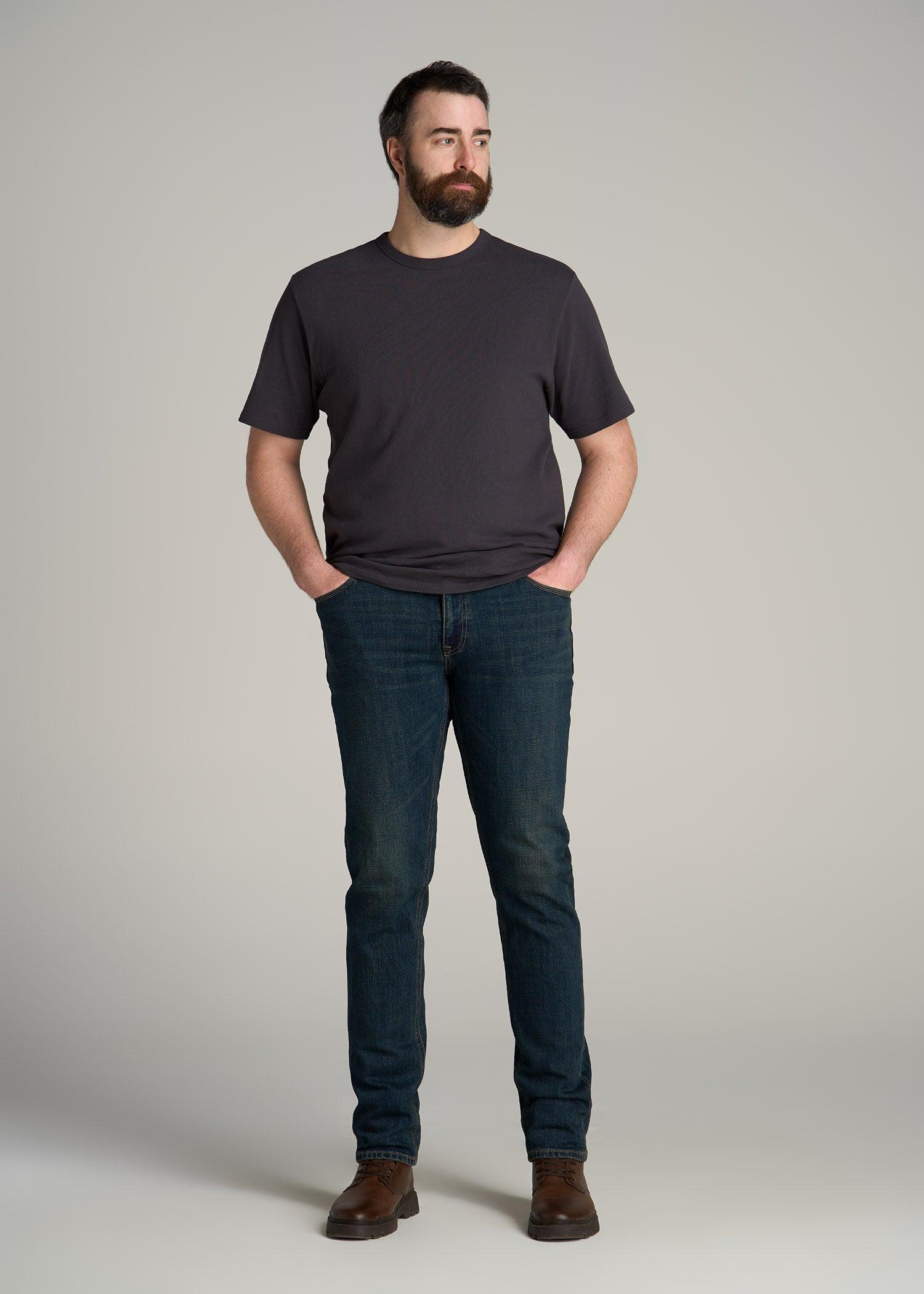 LJ&S TAPERED Jeans for Tall Men in Mechanic Blue Product Image