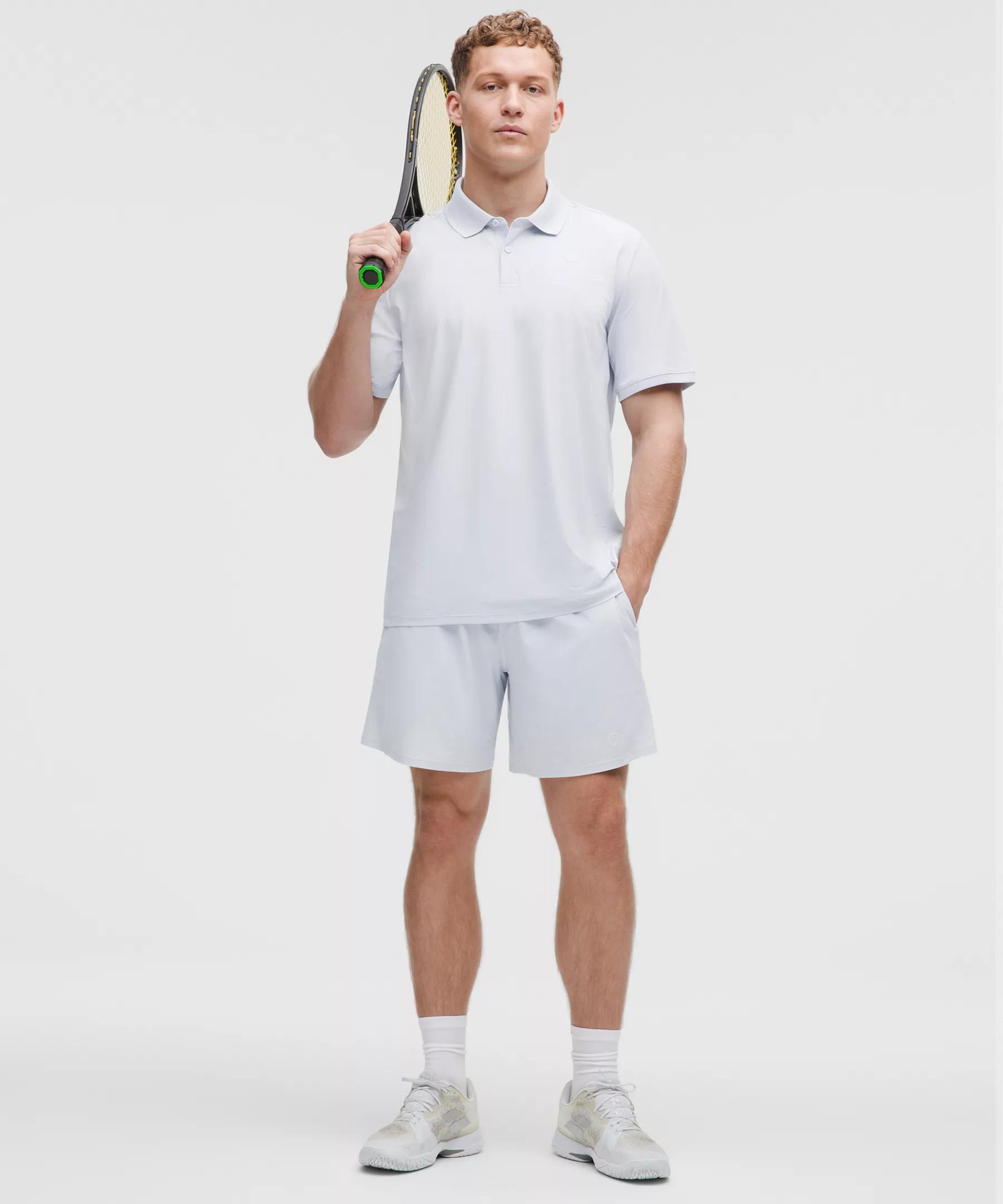 Striped Mesh Tennis Short 7" Product Image