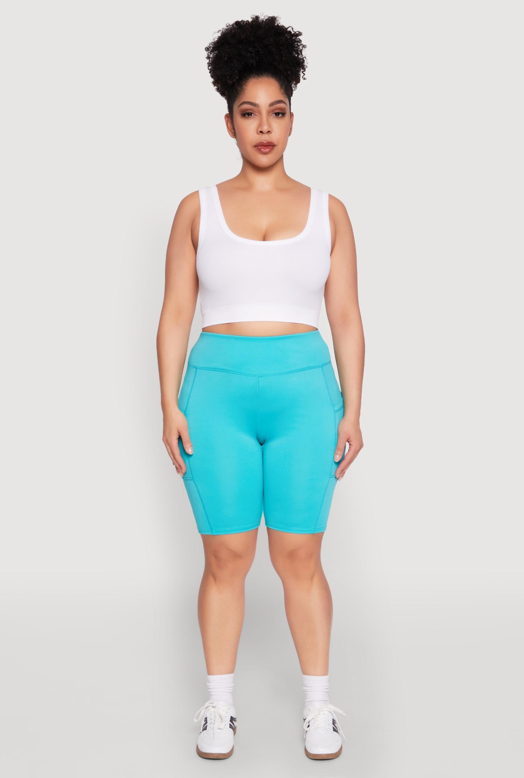 Womens Plus Size Spandex Biker Shorts Product Image