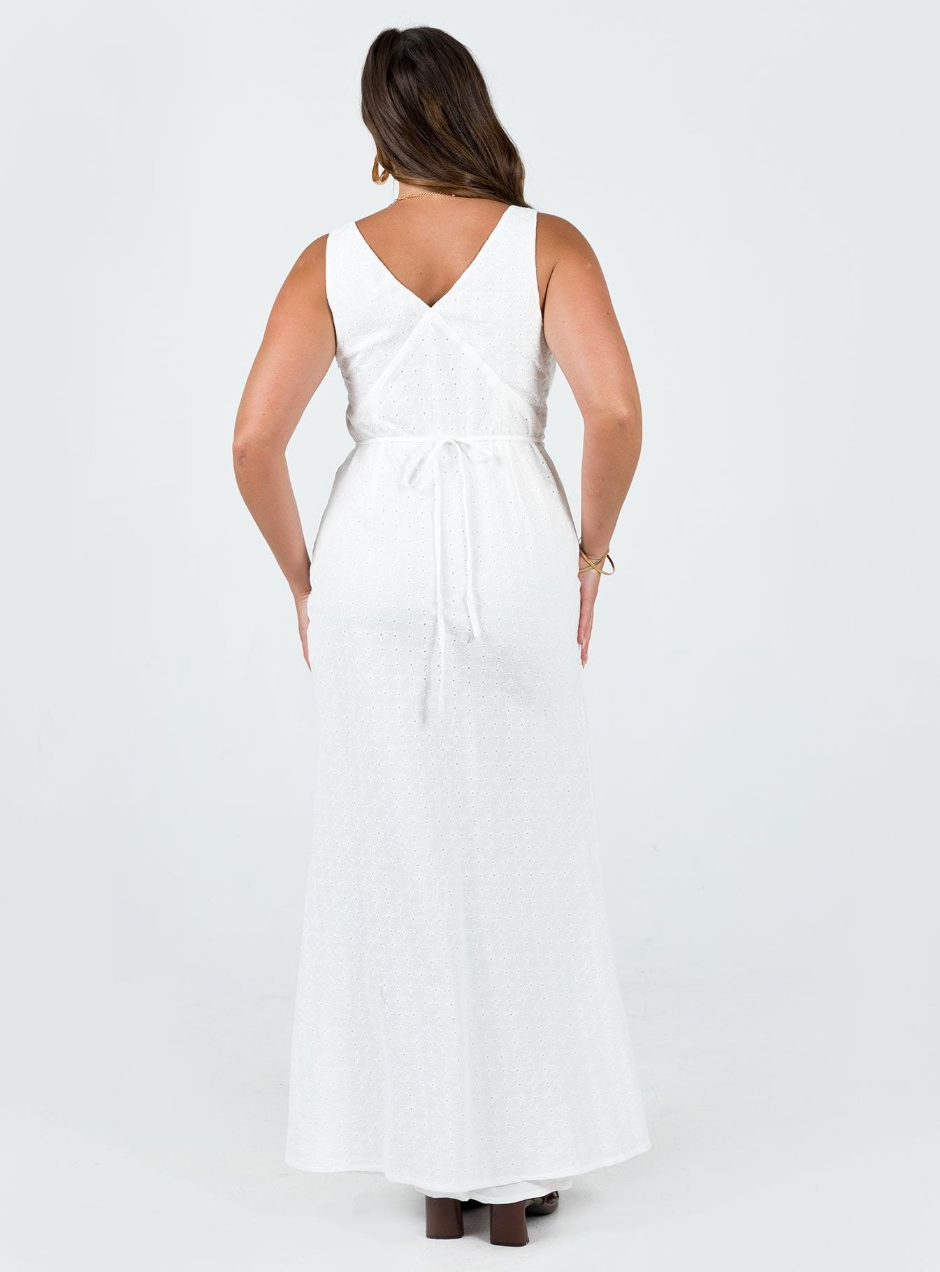 Nellie Maxi Dress White Product Image