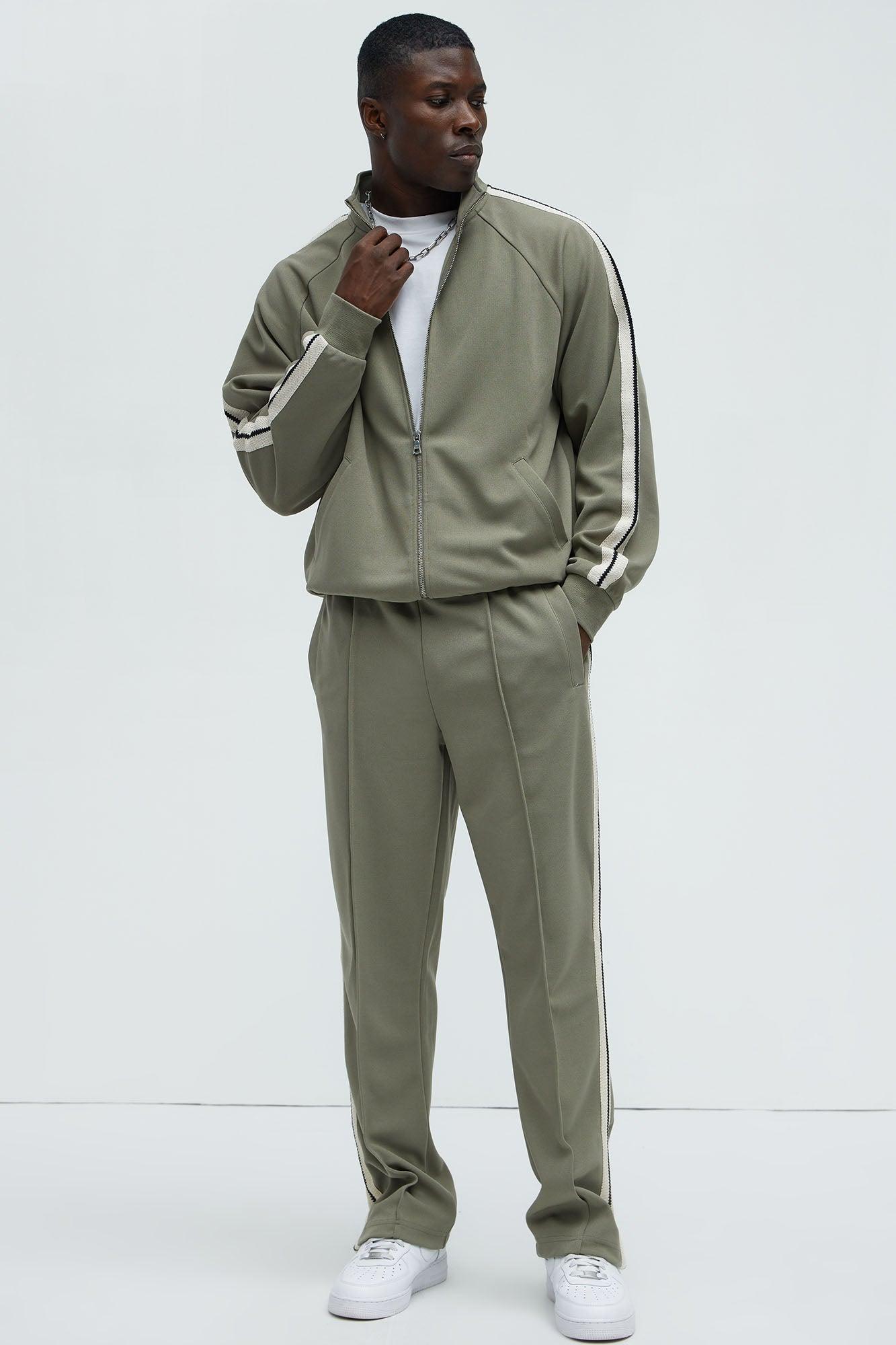 Dennis Track Jacket - Olive Product Image