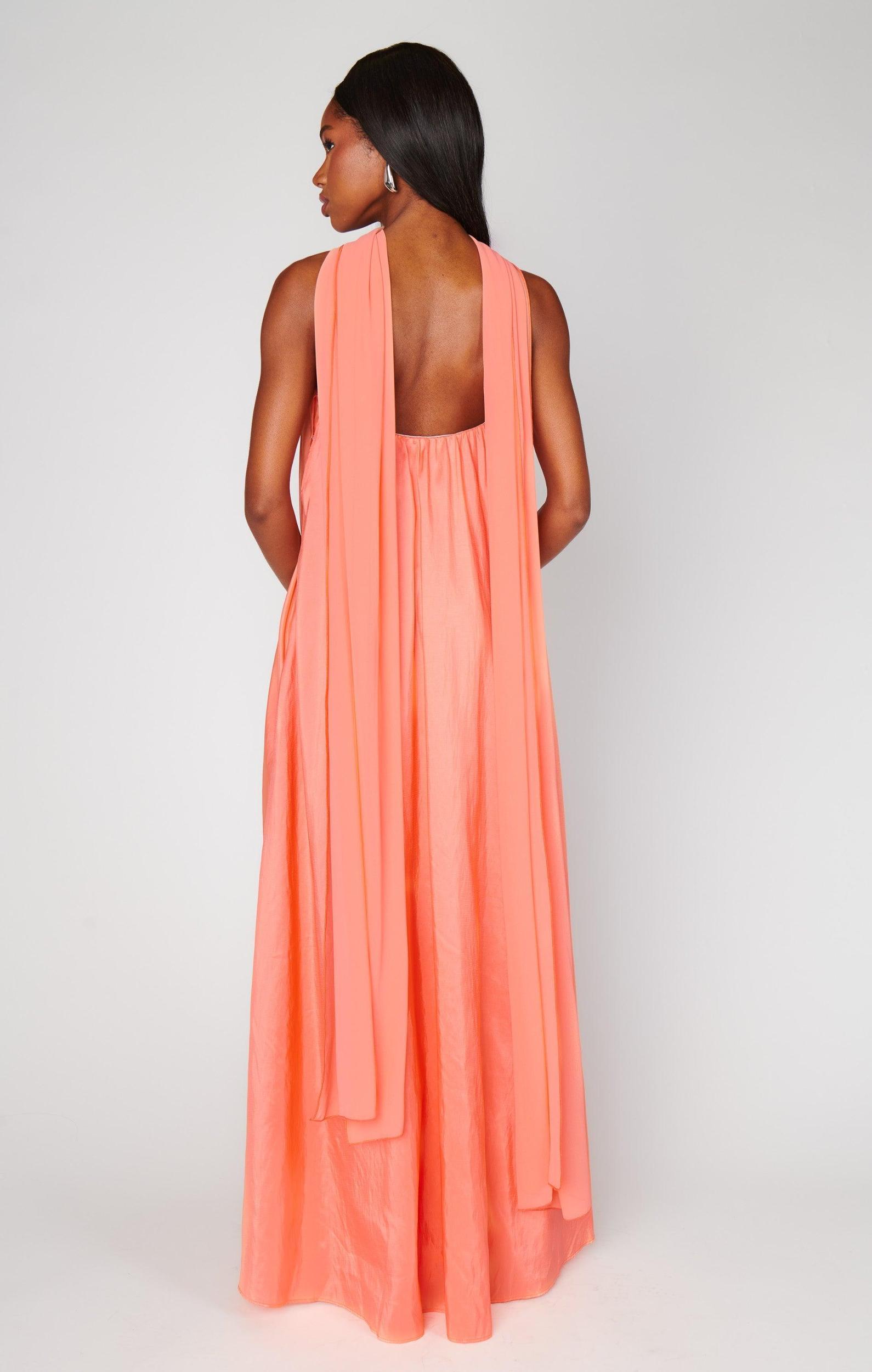 Tinsley Tube Dress ~ Cantaloupe Light Taffeta Product Image