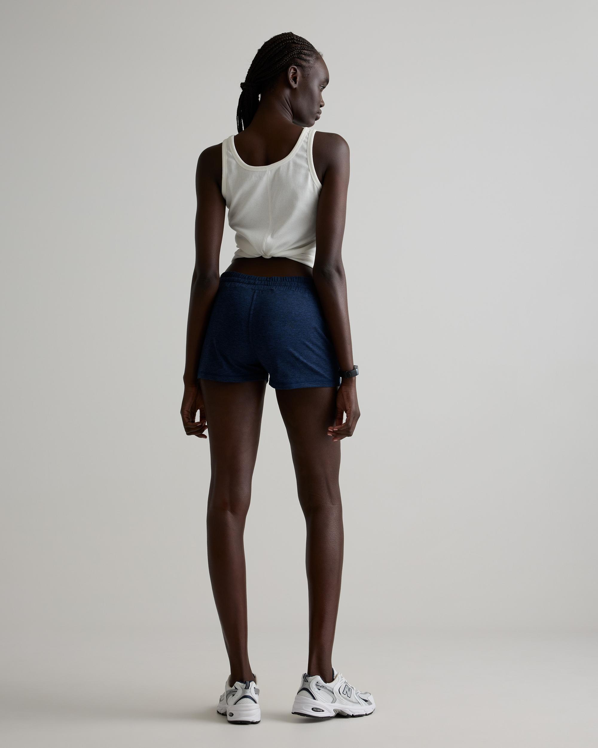 Quince | Women's Super Soft Performance Shorts in Navy, Flowknit Activewear, Size XL, Recycled Polyester Product Image