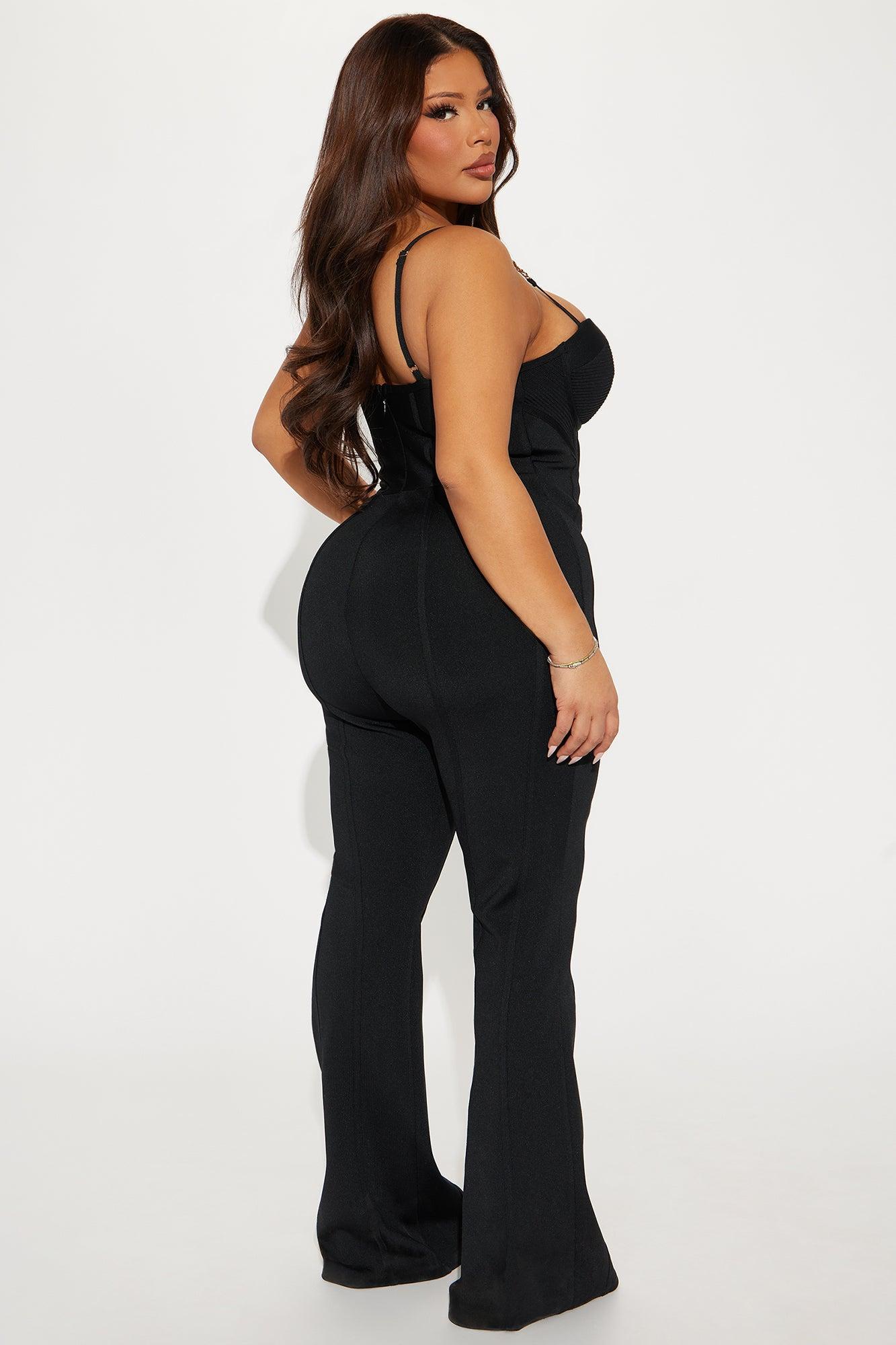 Victoria Bandage Jumpsuit - Black Product Image