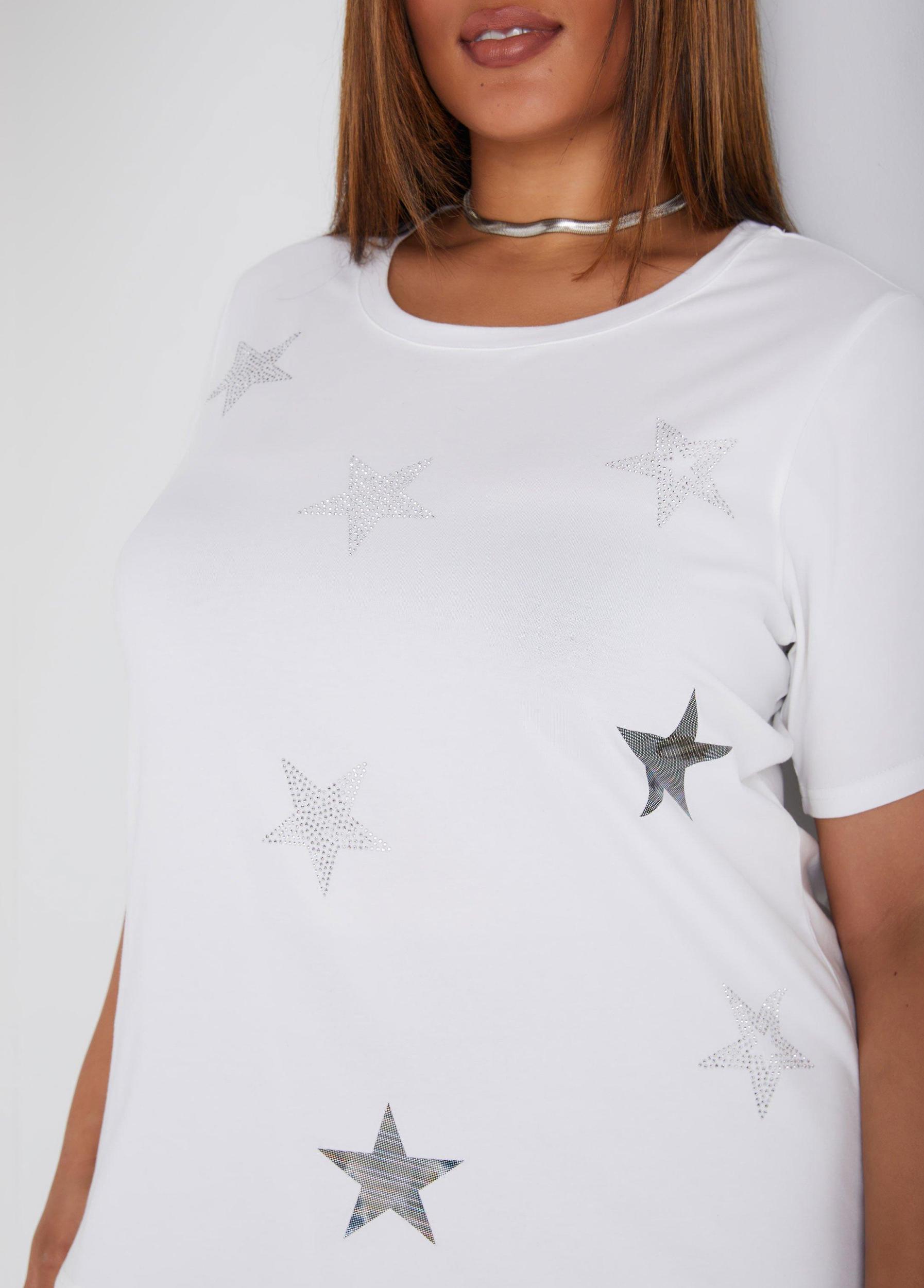 Star Embellished Graphic Tee Product Image