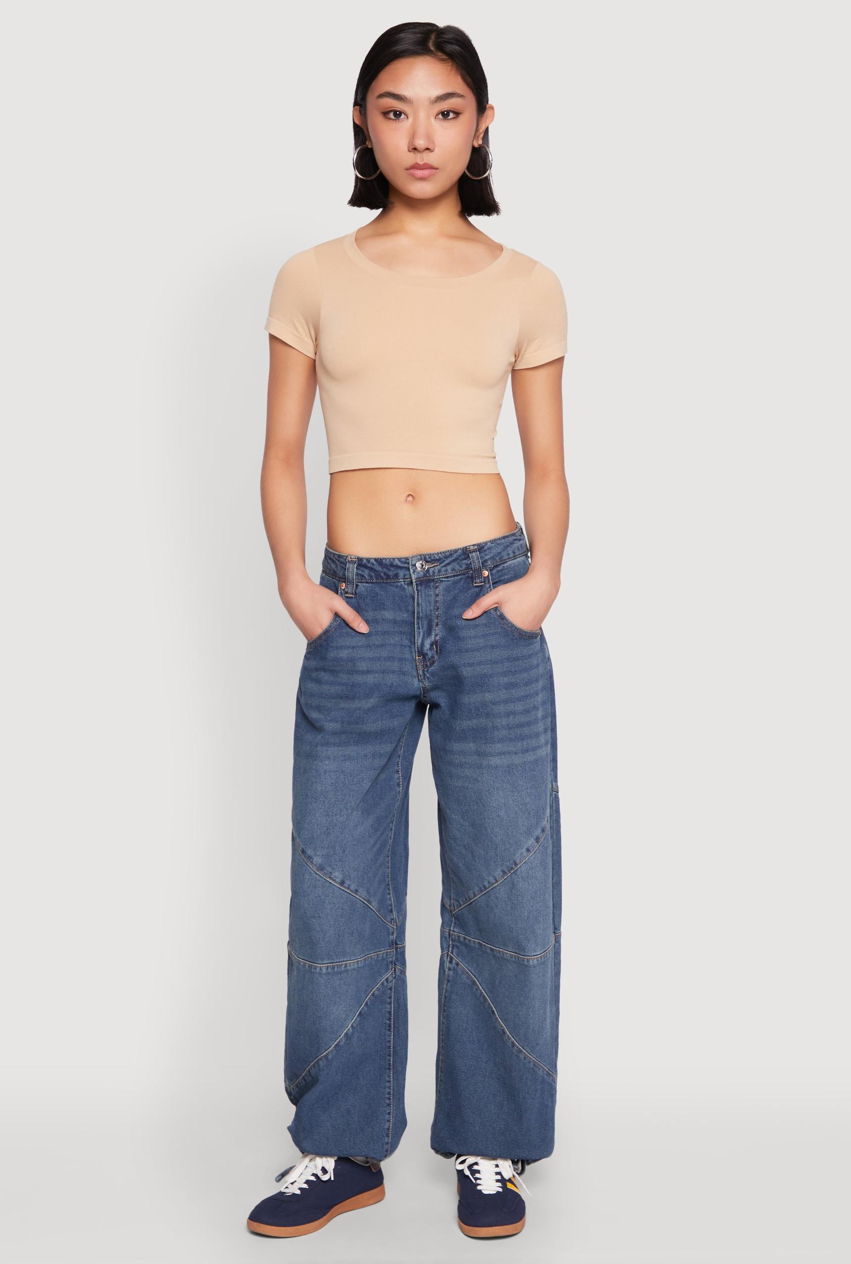 Womens Seamless Short Sleeve Crop Top Product Image