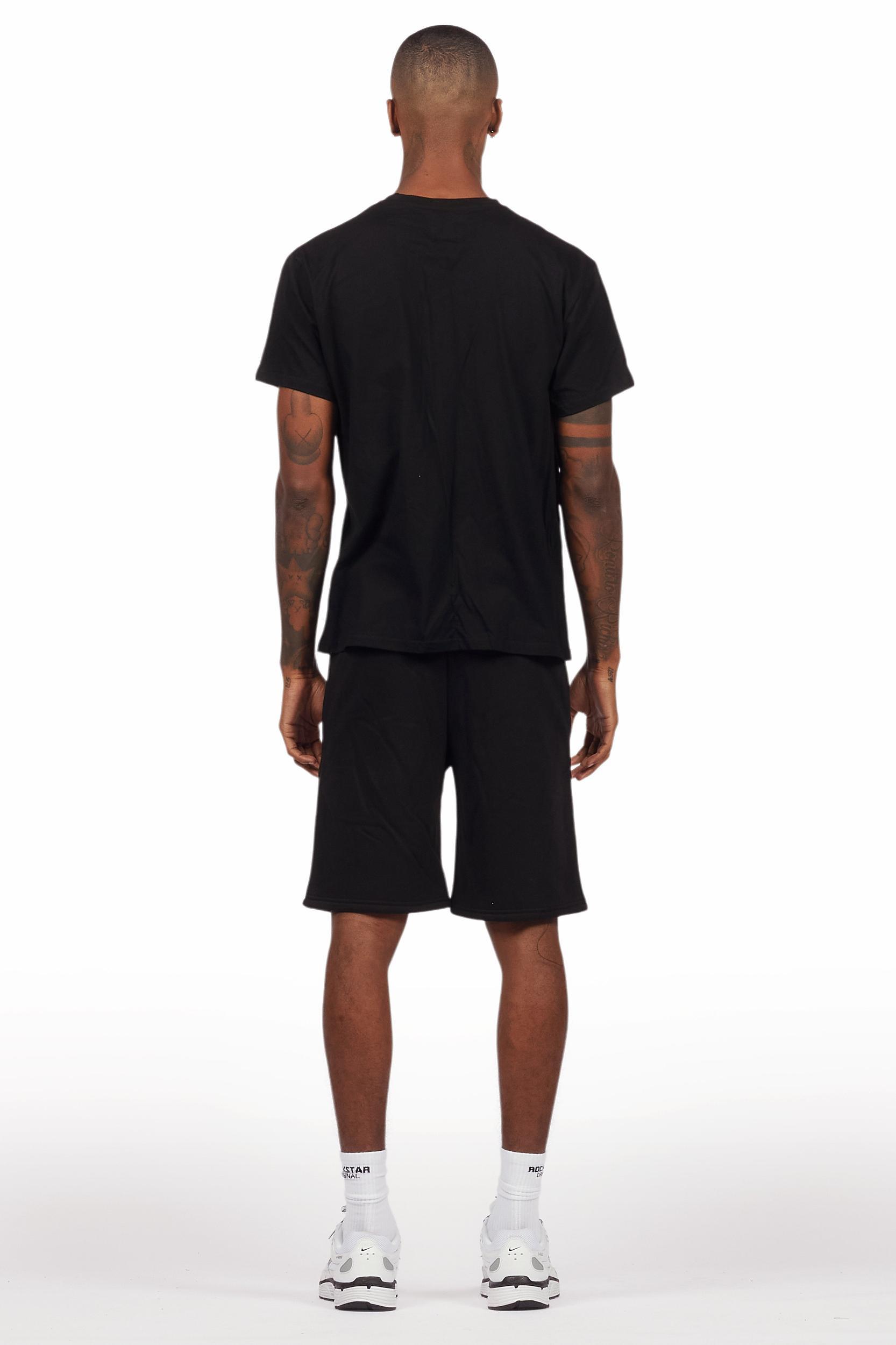 Allstar Black/White T-Shirt Short Set Male Product Image