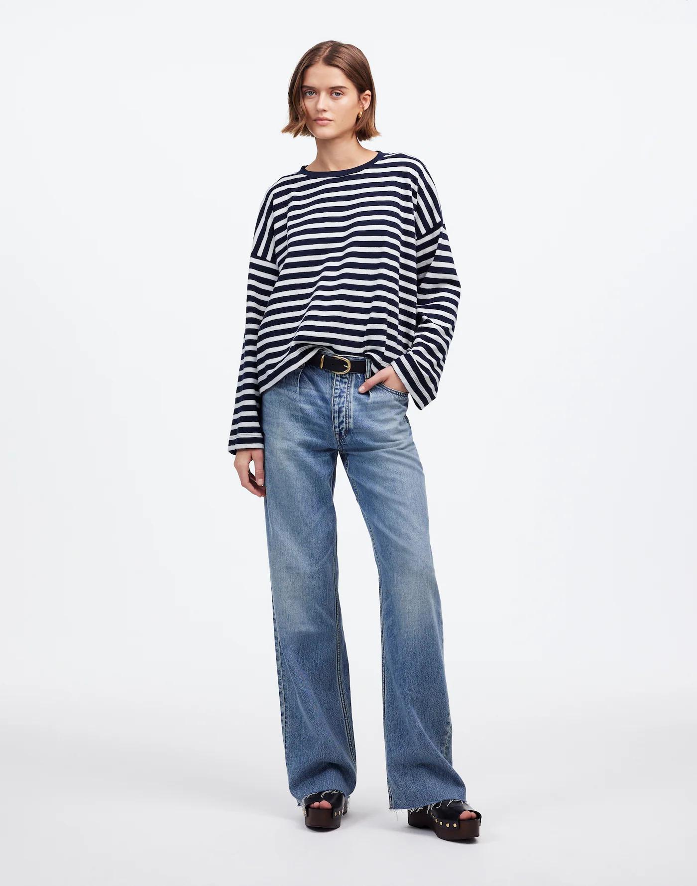 Easy Crewneck Long-Sleeve Tee Product Image