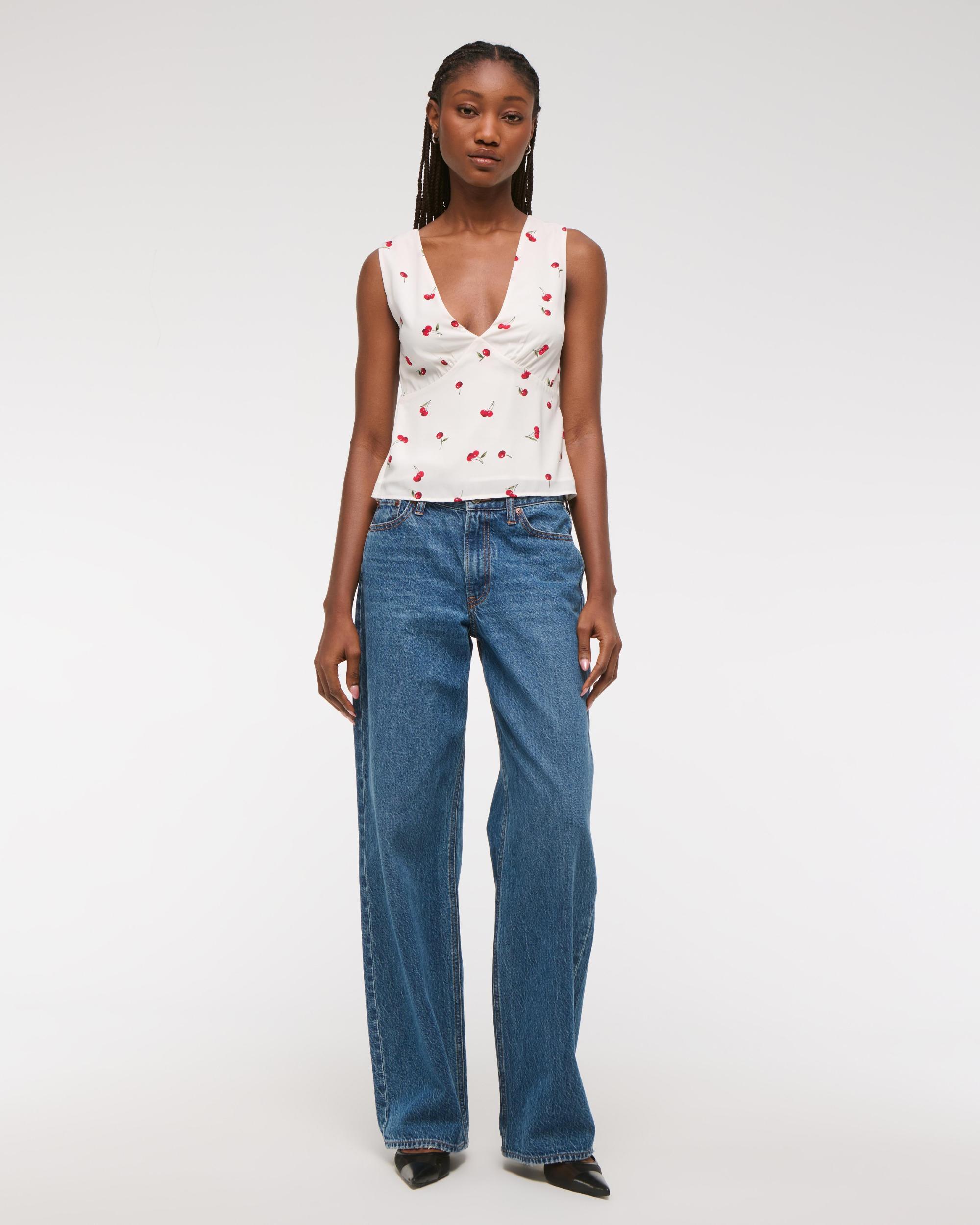 Tie-Back V-Neck Top Product Image