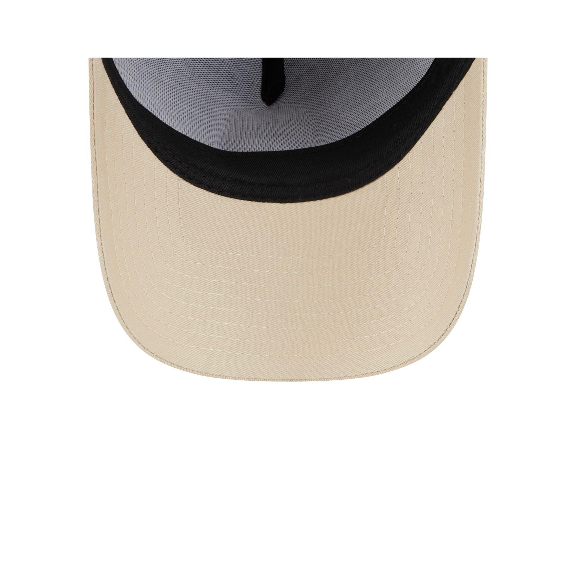Chicago Bulls Moleskin Crown Navy 9FORTY A-Frame Snapback Hat Male Product Image