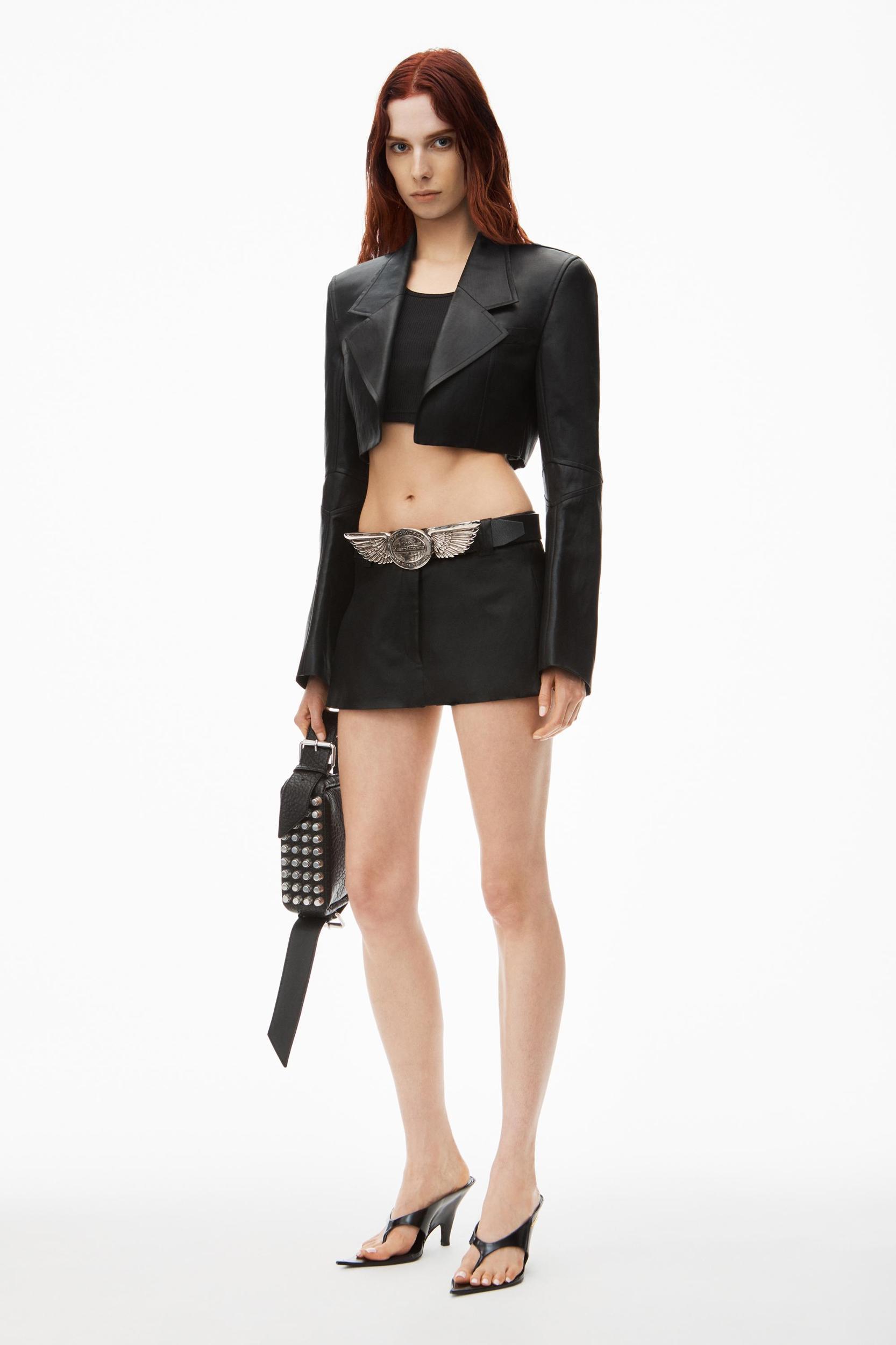 Cropped Blazer In Linen Chintz Product Image
