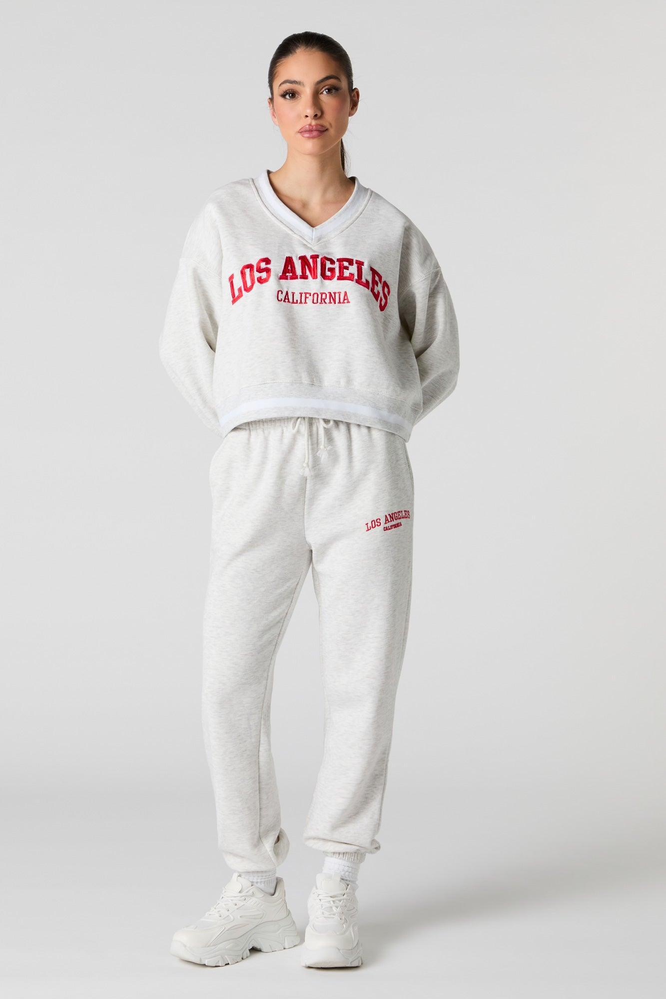 Chenille Embroidered Destination Jogger Female Product Image