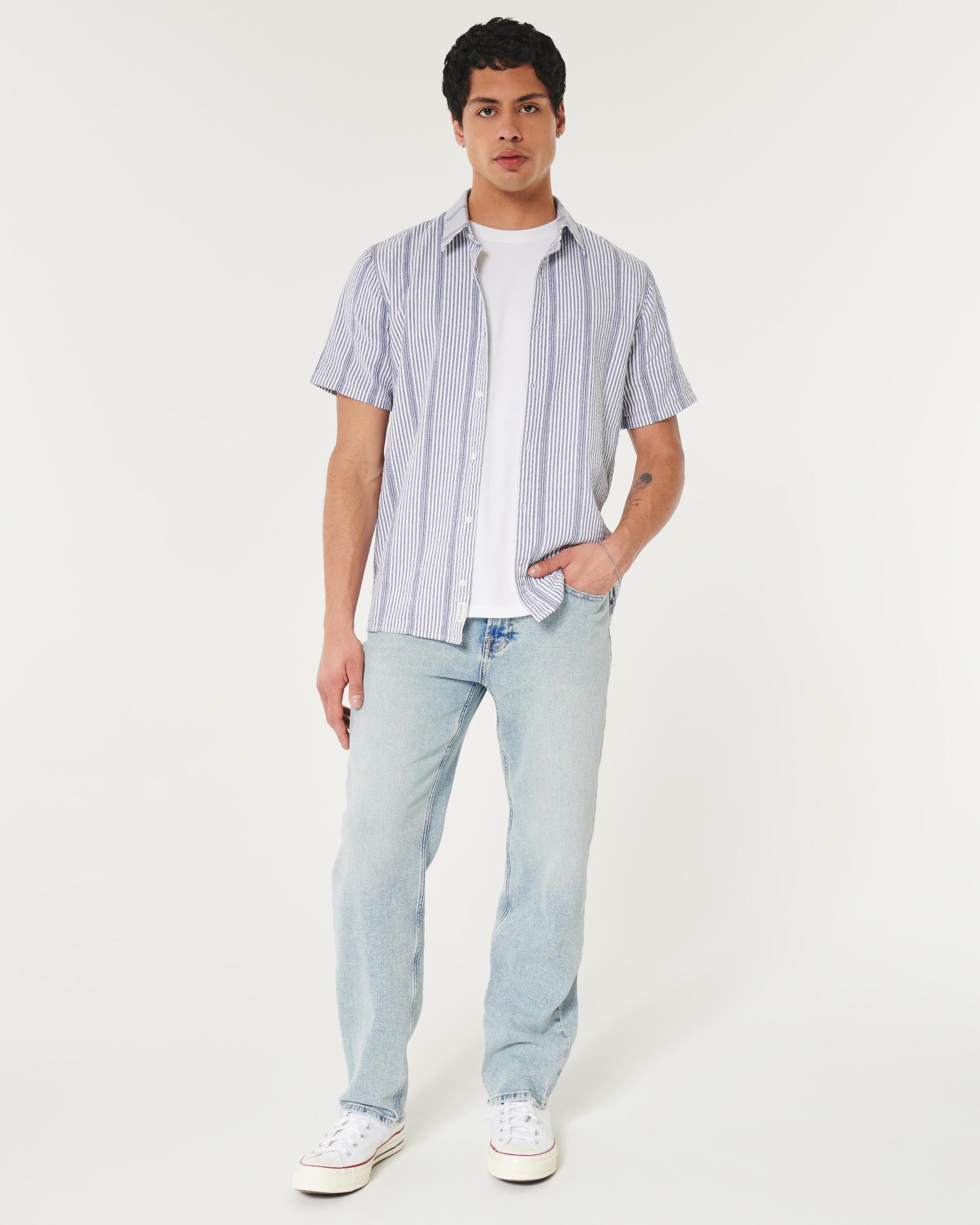 Short-Sleeve Striped Shirt Product Image