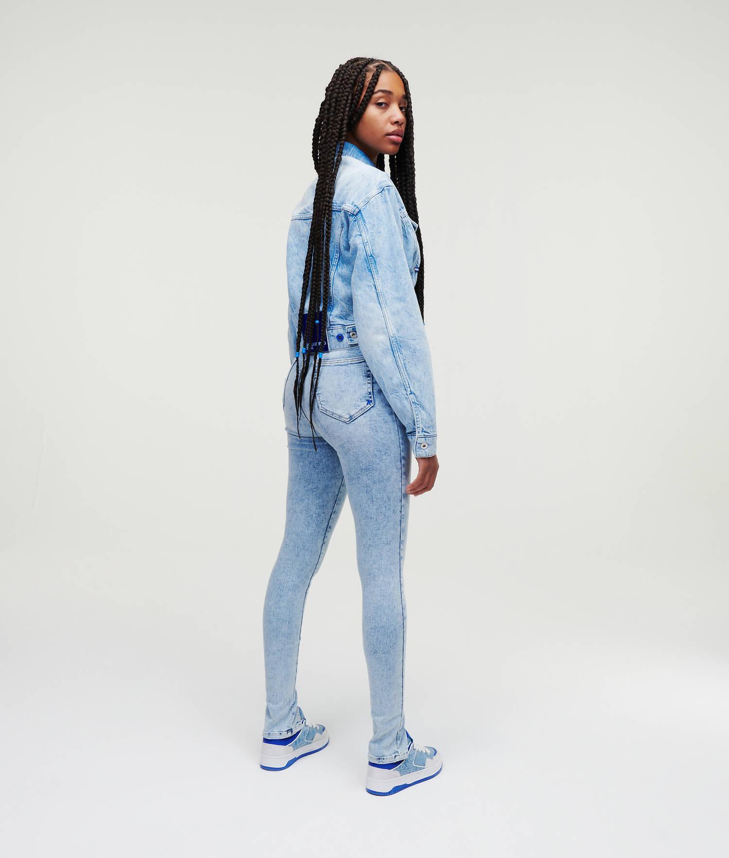 KLJ FRONT SEAM SKINNY JEANS WITH SPLIT HEM Product Image