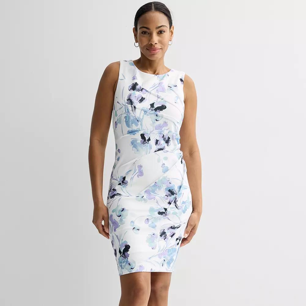 Women's Andrew Marc Printed Mini Dress, Size: 6, White Print Product Image