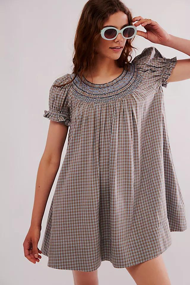 Poet Plaid Mini Dress Product Image