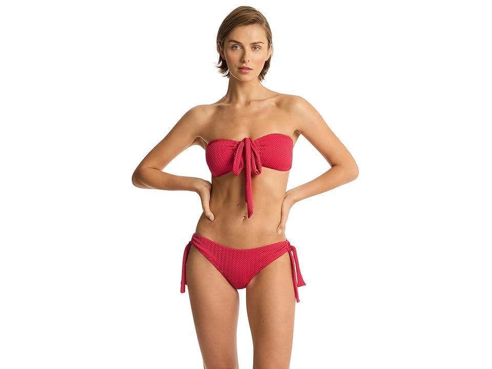 SEA LEVEL SWIM Nouveau Halter Bandeau (Raspberry) Women's Swimwear Product Image