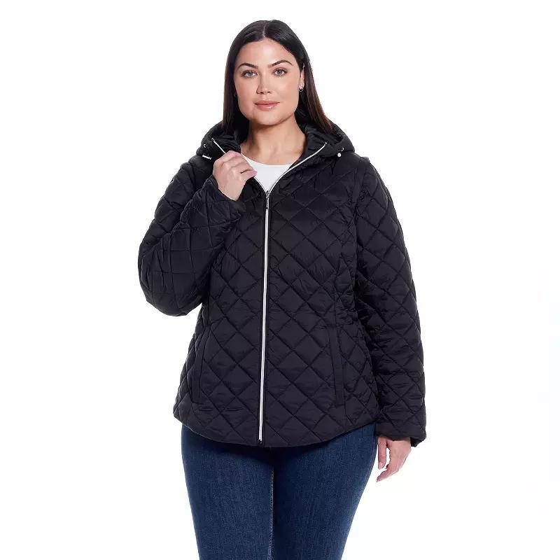 Plus Size Weathercast 2-in-1 Vest Jacket, Women's, Size: 3XL, Pink Pink Product Image
