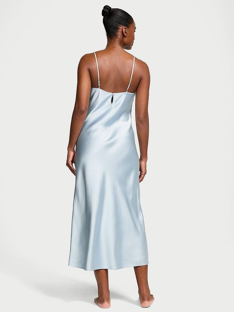 Luxe Satin Long Slip Dress Product Image