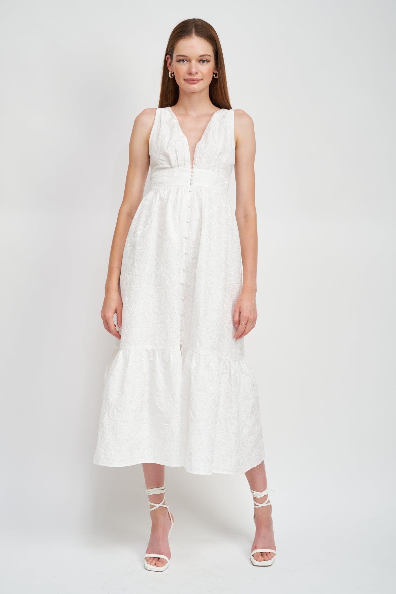 En Saison | Corsica White Maxi Dress FINAL SALE Product Image