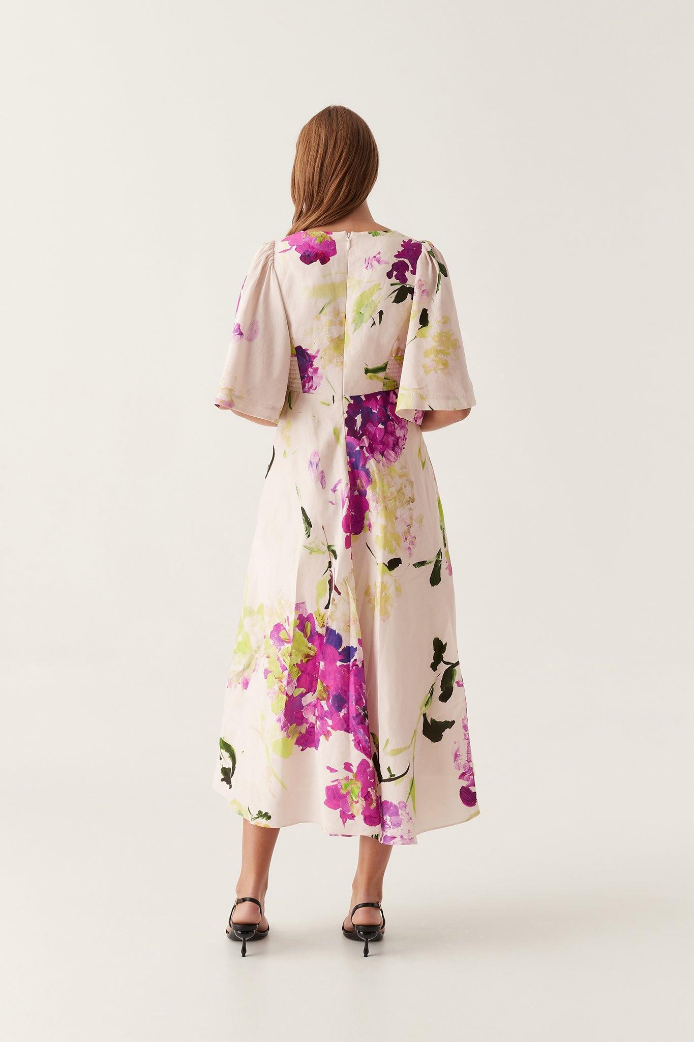 Gilda Bell Sleeve Midi Dress Product Image