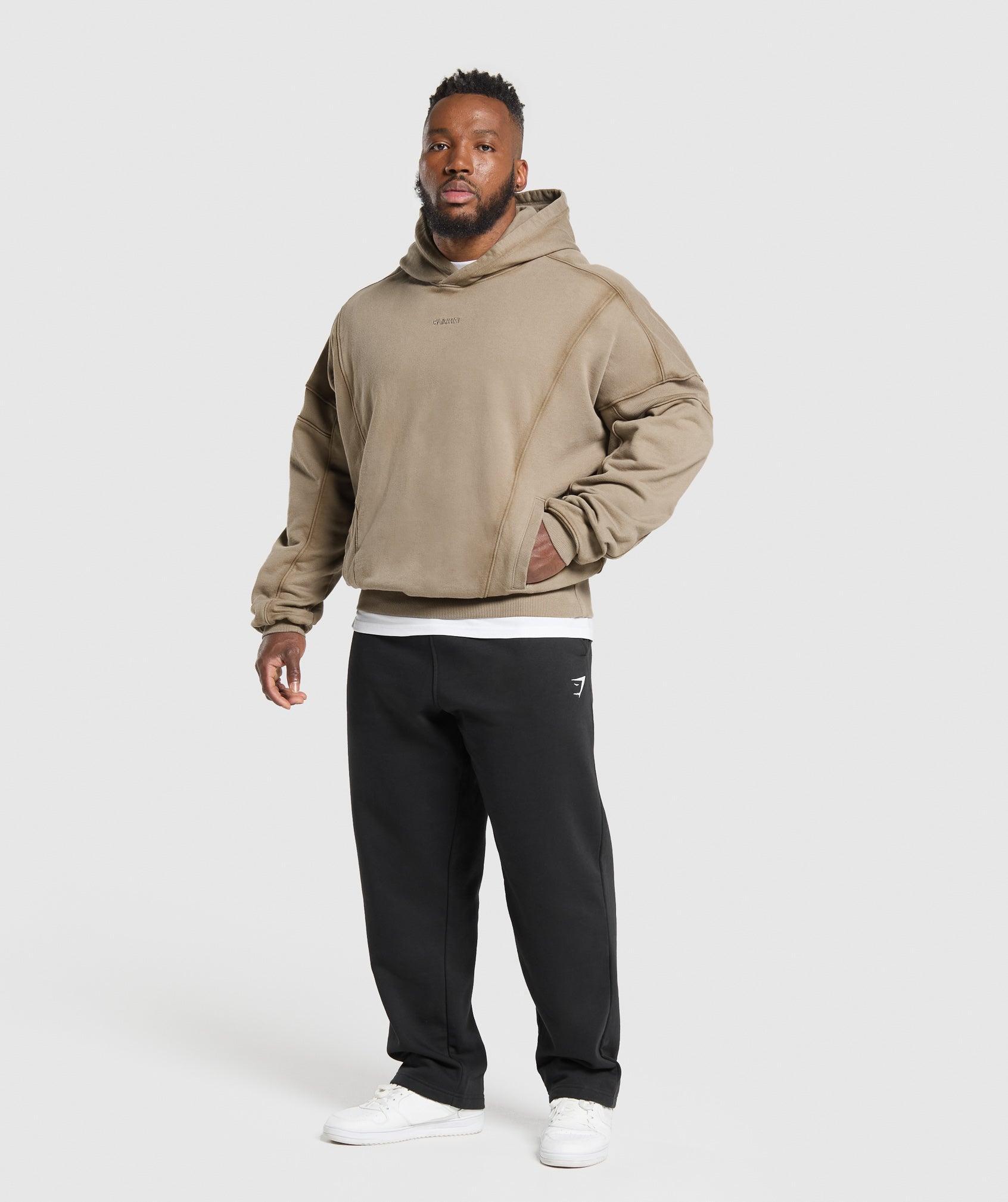 Gymshark Heavyweight Hoodie - Lifestyle Brown Male Product Image