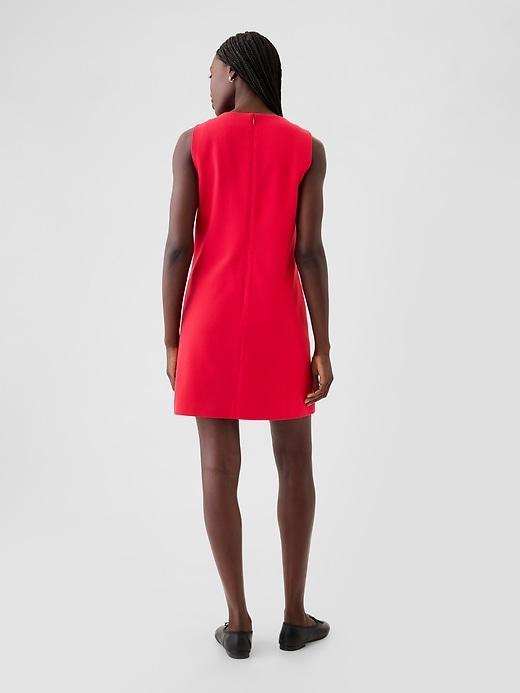 Vegan Leather Mini Shift Dress Product Image