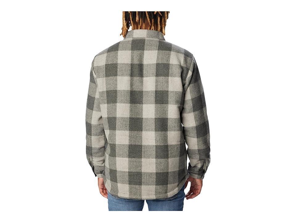 Columbia Windward II Shirt Jacket (City Grey Dimensional Buffalo) Men's Clothing Product Image