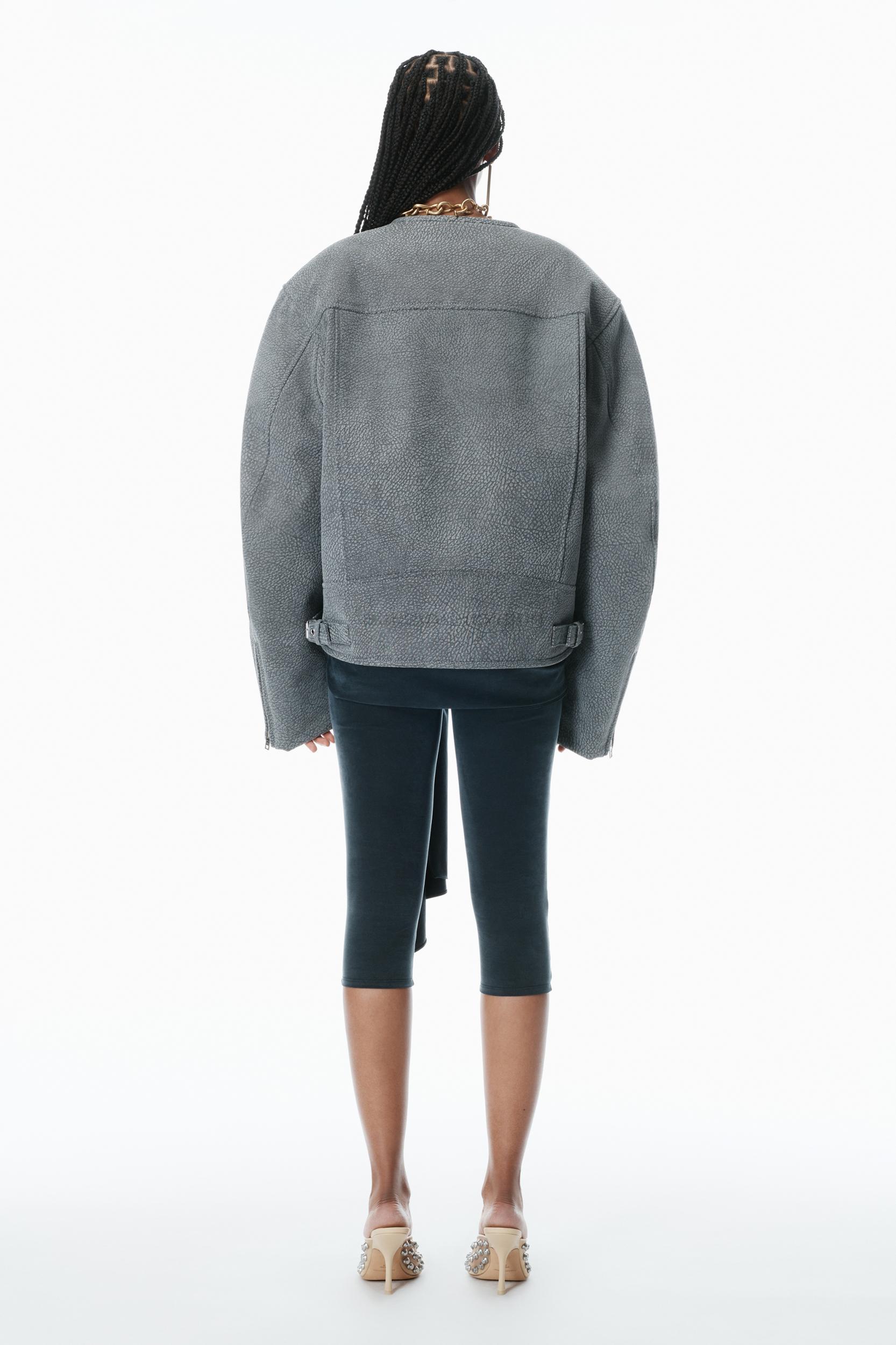 Oversized Boxy Moto Jacket Product Image