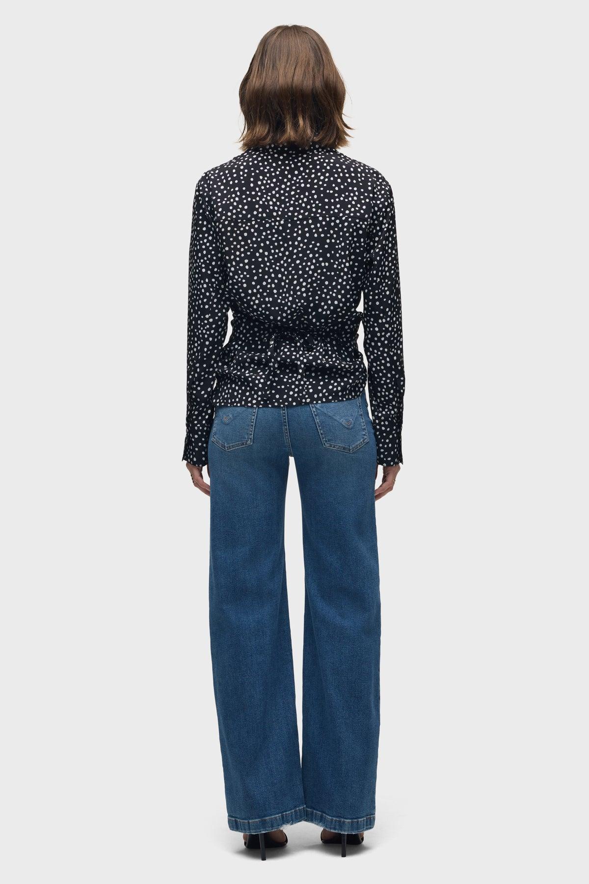 Long Sleeve Wrap Shirt Female Product Image