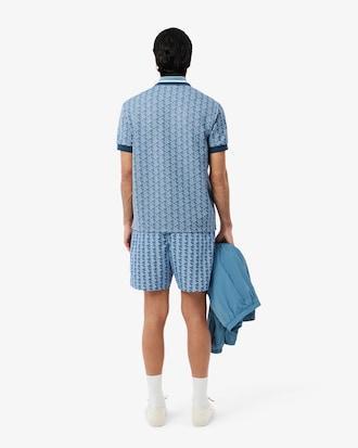 Mid Length Monogram Print Swim Trunks Product Image