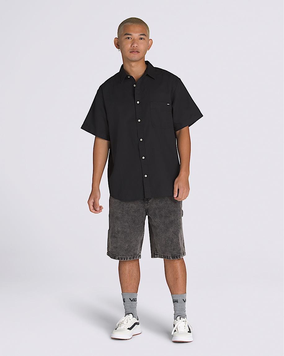 Lawson Solid Woven Shirt in Black| Vans US Product Image