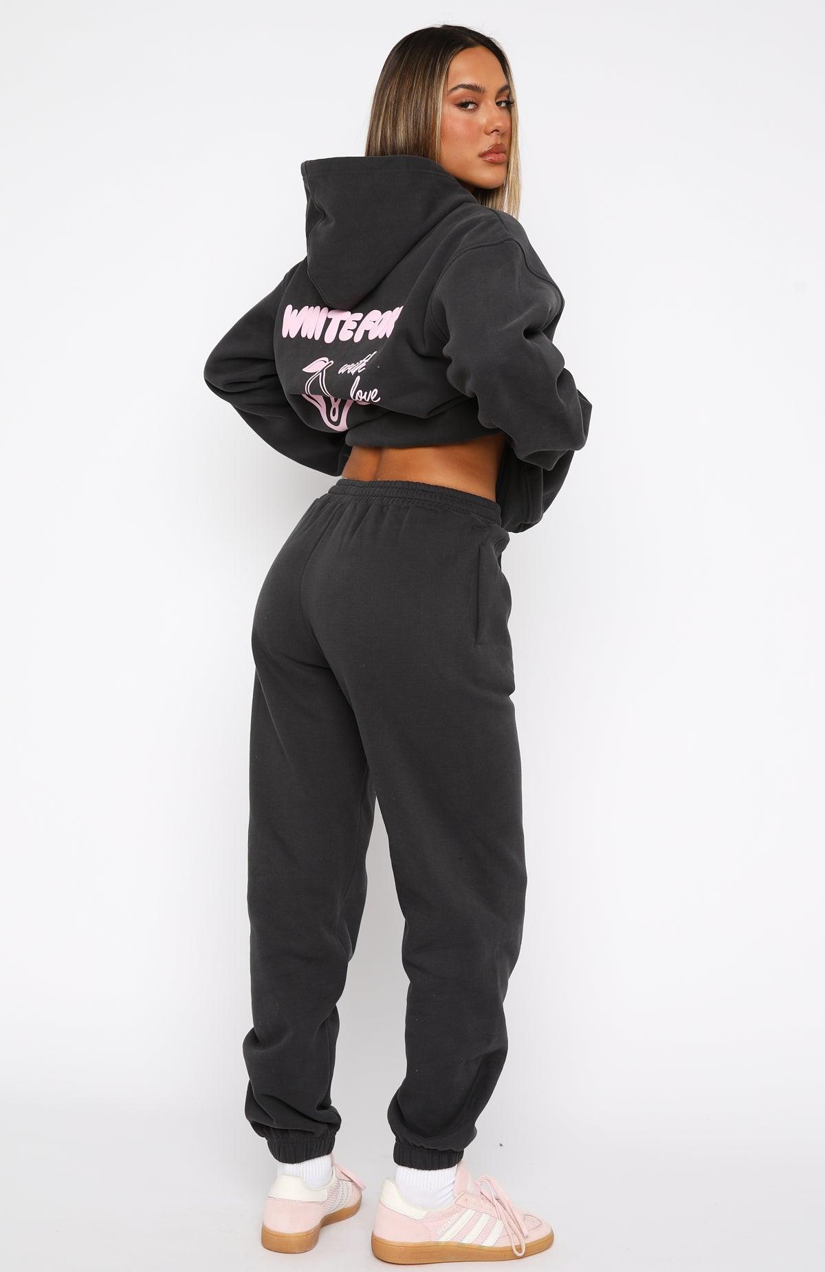 With Love In The Moment Sweatpants Charcoal Product Image