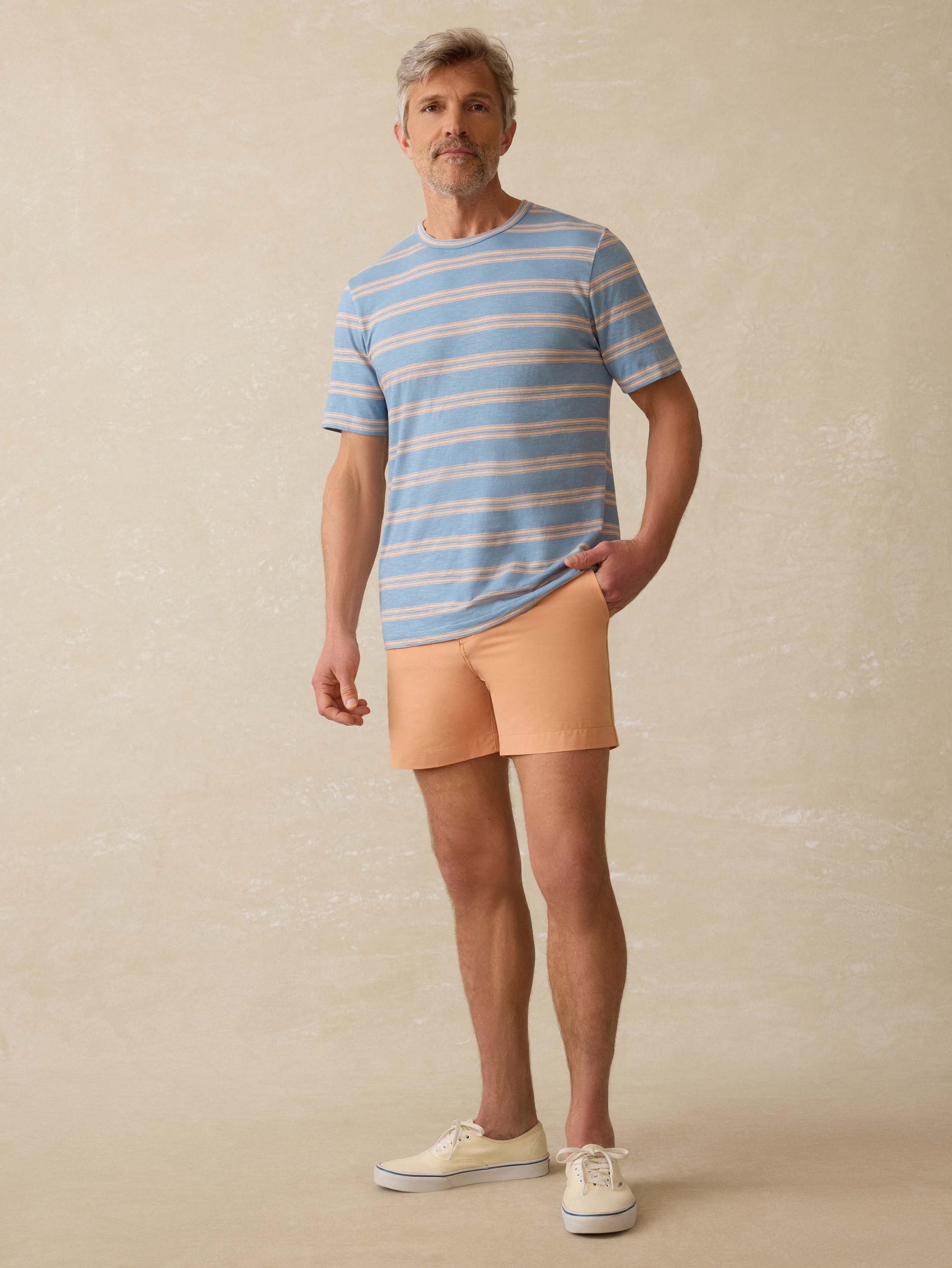 Sunwashed Tee - Coast Coral Stripe Male Product Image