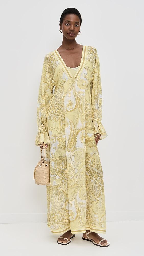 Hemant and Nandita Kaftan with Printed Slip Dress | Shopbop Product Image