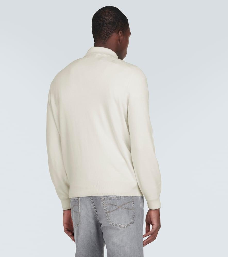 BRUNELLO CUCINELLI Collar Cashmere Sweater In Panama Product Image