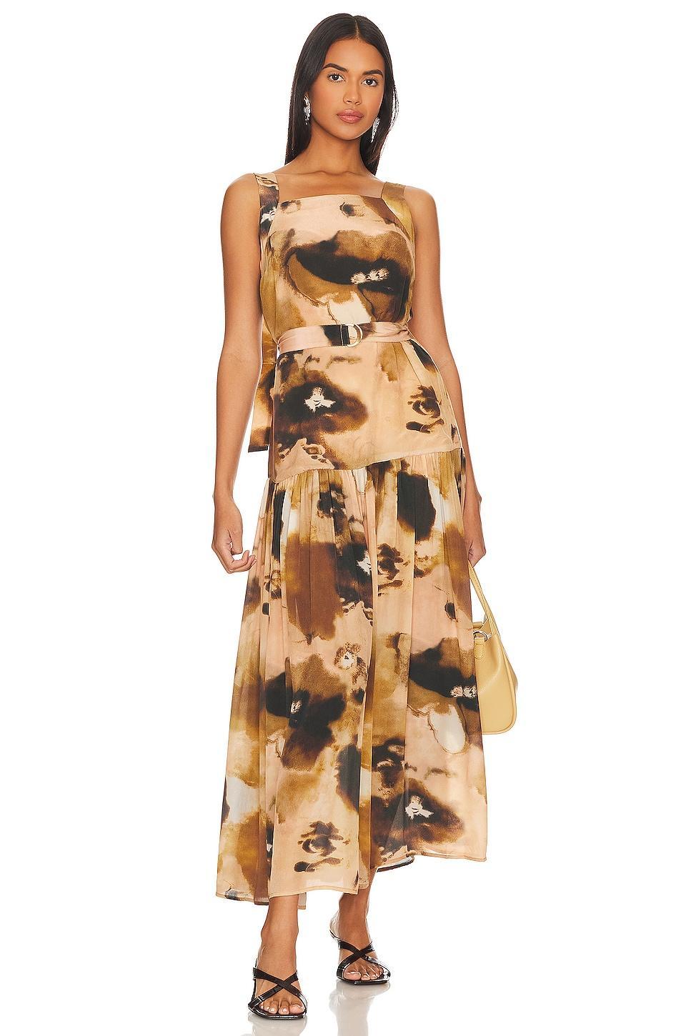 Topaz Print Midi Dress Karina Grimaldi Product Image