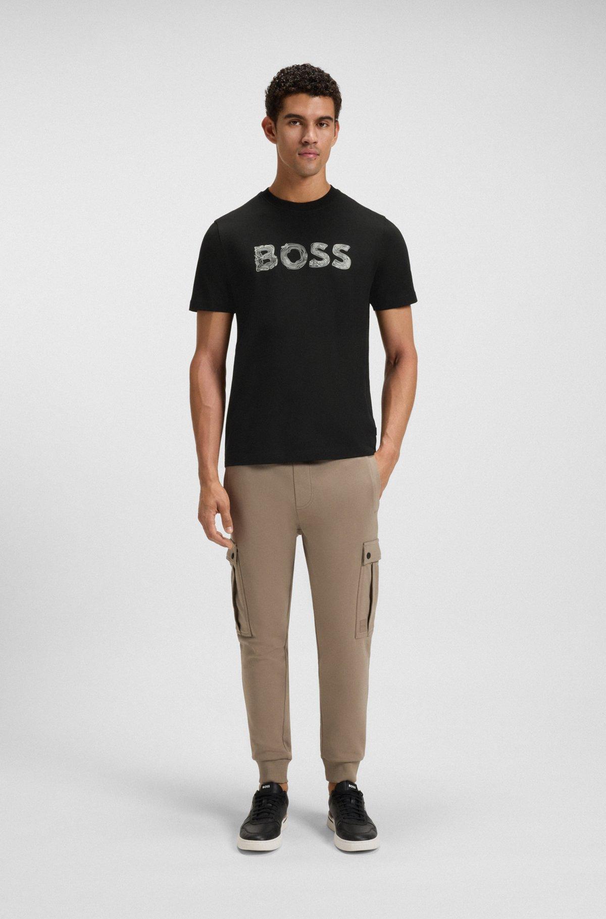 Regular-fit cotton T-shirt with logo artwork Product Image