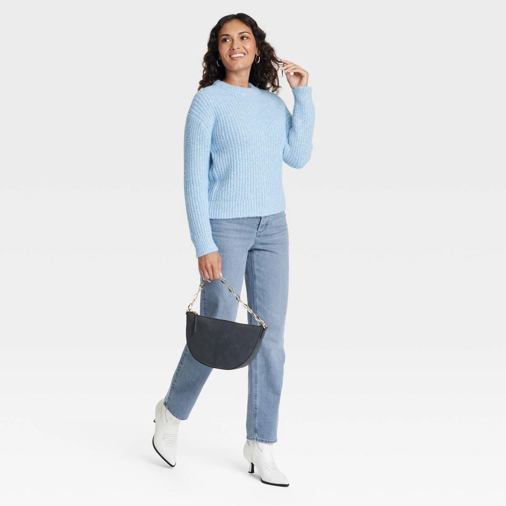 Womens Crewneck Pullover Sweater - Universal Thread Blue L Product Image